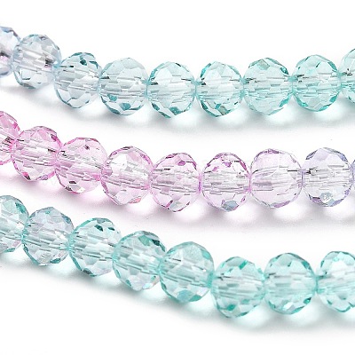 Прозрачные окрашенные стеклянные бусины DGLA-A034-T3mm-A10-1