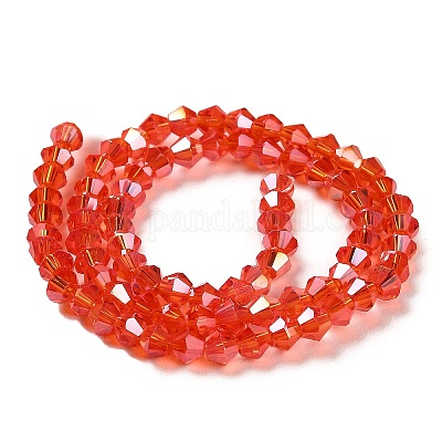 Прозрачные стеклянные бусины гальваническим пряди EGLA-A039-T3mm-B14-1