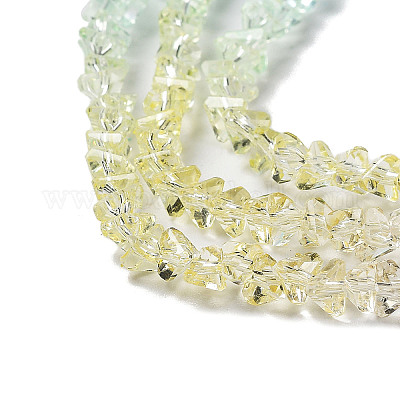 Прозрачные стеклянные бусины&nbsp;GLAA-H023-03D-1