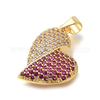 Латунные микро проложить кубического циркония подвески KK-R002-19G-01-1