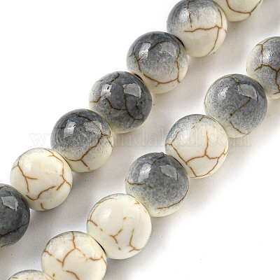 Синтетические бирюзовые бусины G-H060-03D-1