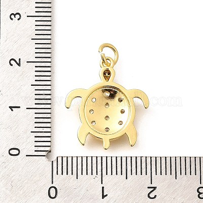 Латунные микро проложить кубического циркония подвески KK-Q040-02A-G-1