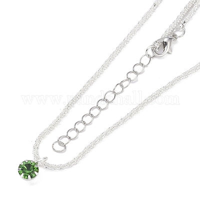 Латунь подвесные ожерелья NJEW-P303-01-1