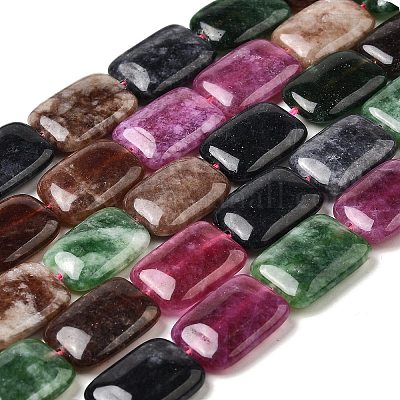 Нити бусин из натурального окрашенного малайзийского нефрита G-B137-B02-01-1