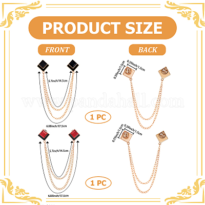 2 шт. двухцветные ромбовидные эмалевые значки&nbsp;JEWB-CP0001-50-1