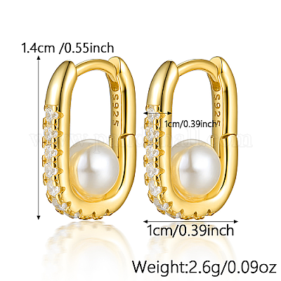 925 овальные серьги-кольца из стерлингового серебра со стразами XF7711-1-1