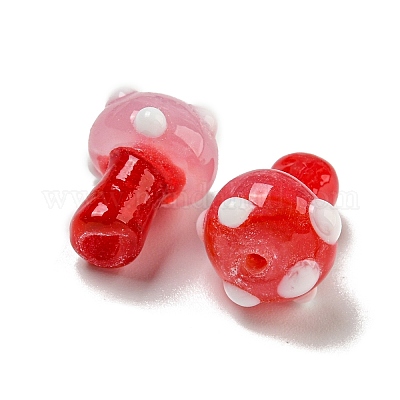 Бусы лэмпворк ручной работы LAMP-N025-03K-1