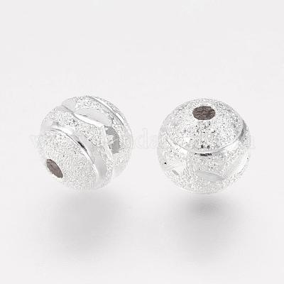 Латунные текстурированные бусины PALLOY-G018-S-1