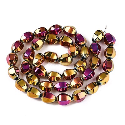 Стеклянные бусины с гальваническим покрытием &nbsp;EGLA-T028-01K-1