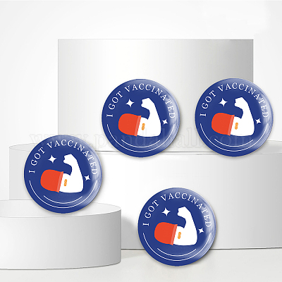 Брошь из белой жести JEWB-WH0012-049-1