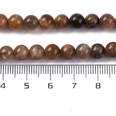 Натуральный черный лунный камень бисер пряди G-A219-A01-02-1