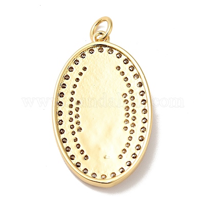 Покрытие стойки латунь микропаве прозрачные подвески из кубического циркония KK-H431-05G-1