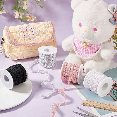 26 ярд двухцветной полиэстеровой кружевной тесьмы в виде сороконожки OCOR-PH0003-95-1