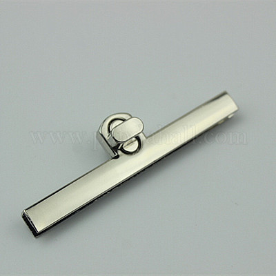 Застежки для кошелька с замком из цинкового сплава PURS-PW0001-029P-1