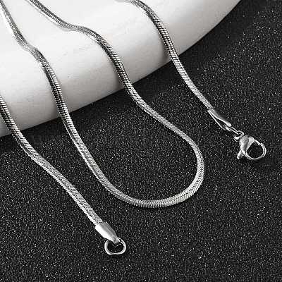 Ожерелья из нержавеющей стали 304 NJEW-O058-25P-1