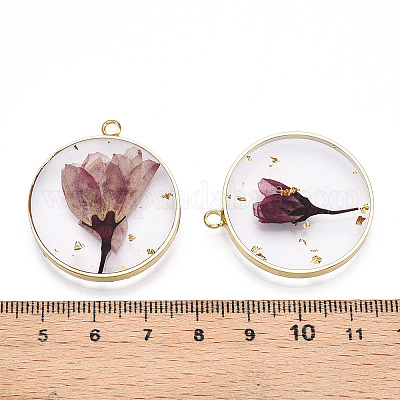 Подвески из прозрачной эпоксидной смолы RESI-L036-12G-03-1