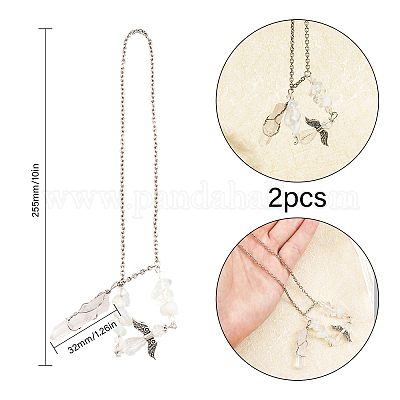 Подвесные украшения из натурального хрусталя HJEW-CA0001-58-1