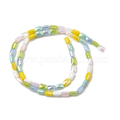 Стеклянные бусины с гальваническим покрытием  EGLA-D300-05-03-1