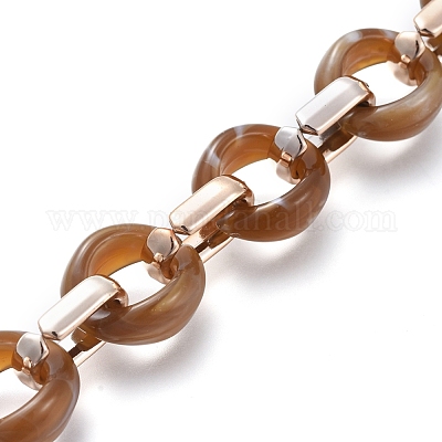 Прозрачная акриловая цепочка ручной работы AJEW-JB00547-05-1