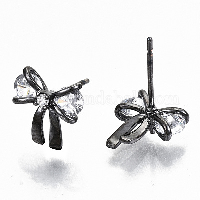 Латунь серьги KK-T062-44B-NF-1