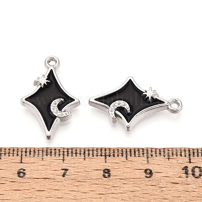 Подвески из эмали и сплава&nbsp;ENAM-WH0068-07B-P-1