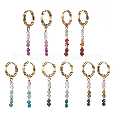 Серьги-кольца из нержавеющей стали 304 EJEW-JE06392-1