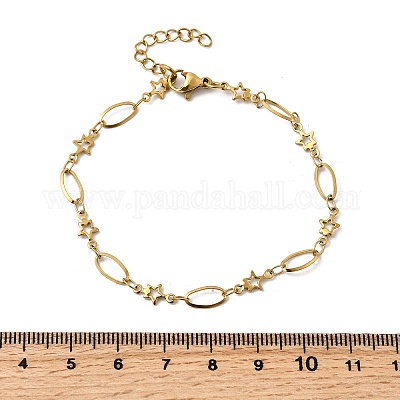 Браслеты из нержавеющей стали 304 BJEW-A044-03B-G-1