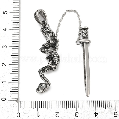 Большие подвески из хирургической нержавеющей стали 316 STAS-D304-20AS-1