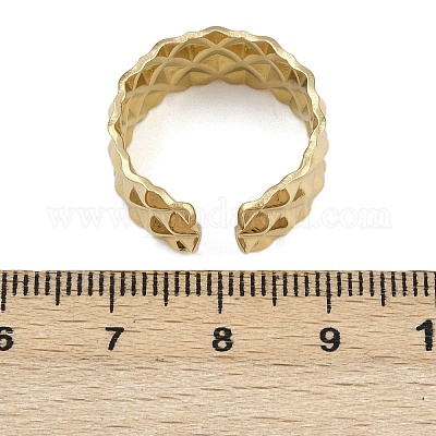 Кольца-манжеты из нержавеющей стали 304 RJEW-D332-012M-G-1