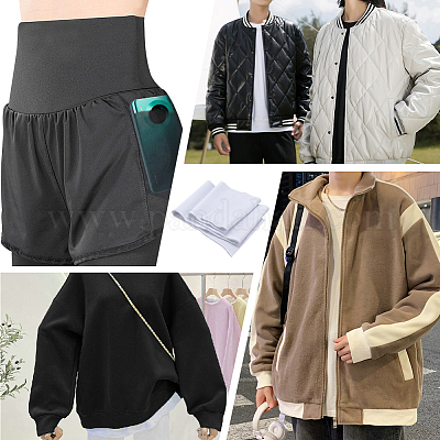 Ребристая ткань из полиэстера для манжет DIY-WH0430-351B-1