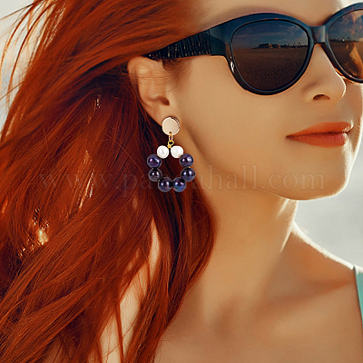 1 нить бусин из натурального культивированного пресноводного жемчуга PEAR-BC0001-05-1