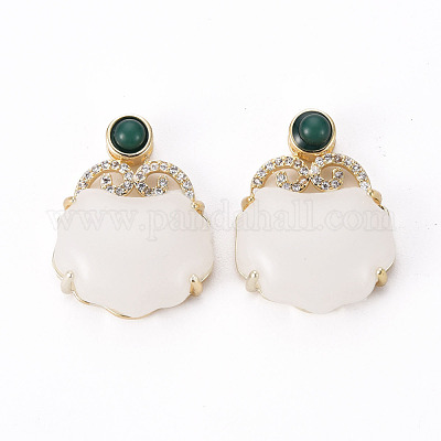 Латунные микропаве прозрачные подвески с фианитом KK-Q765-024-NF-1