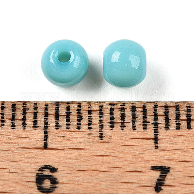 Непрозрачные однотонные стеклянные бусины X1-GLAA-N007-4mm-A03-1
