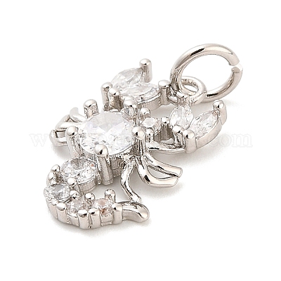 Латунные микро проложить кубического циркония подвески KK-H527-22P-1