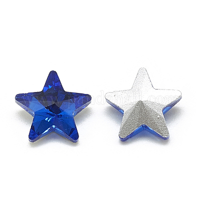 Заостренные заднее стекло горный хрусталь кабошоны RGLA-T085-10mm-11-1