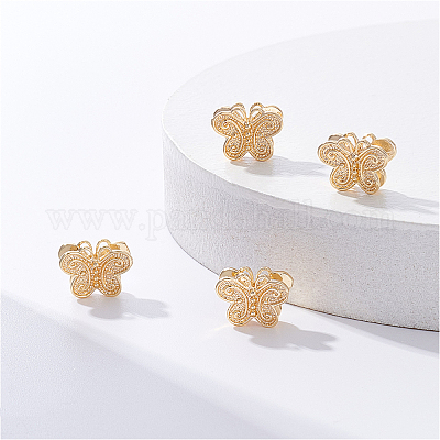 Латунные бусины KK-BC0006-57G-1