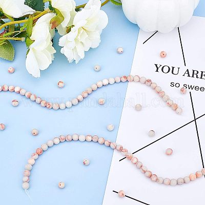 Бусы из натурального красного камня G-OC0001-50-1