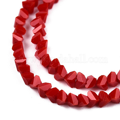 Непрозрачные сплошные цветные стеклянные бусины GLAA-N052-01-A02-1