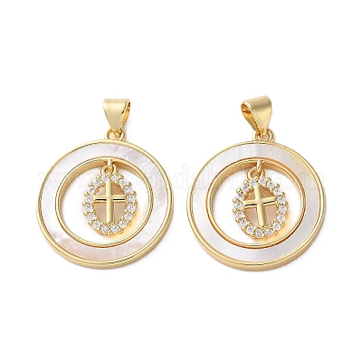 Латунные микро проложить кубического циркония подвески KK-U070-02B-G-1