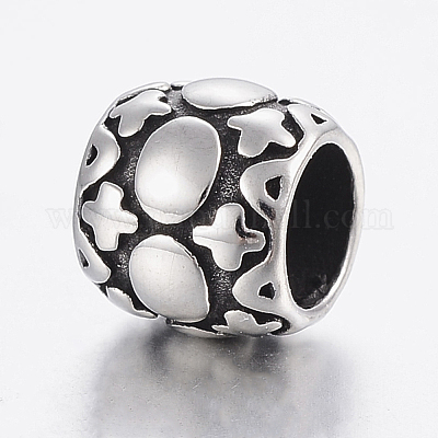 Европейские бусины из нержавеющей стали 304 STAS-H440-80AS-1