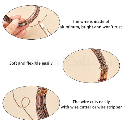 12 рулон круглой алюминиевой проволоки 6 цветов AW-PH0002-24-1