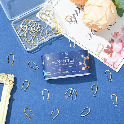 40 шт. двухцветная долговечная латунная швенза KK-SC0006-51-1