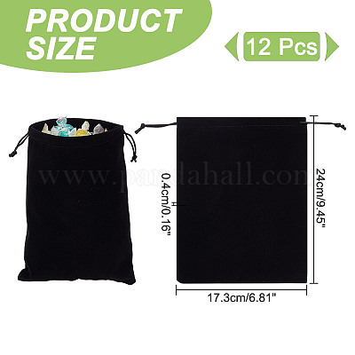 Мешочки из бархата&nbsp;ABAG-WH0046-30B-1