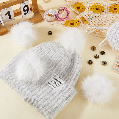 Мягкий помпон из искусственного меха лисы DIY-WH20002-620A-03-1