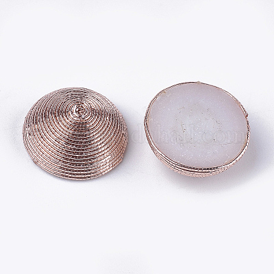 Кабошоны из полиэфирной нити WOVE-T008-02B-04-1