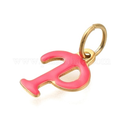 Ионное покрытие(ip) 304 нержавеющая сталь эмаль алфавит подвески STAS-F308-02G-P-1