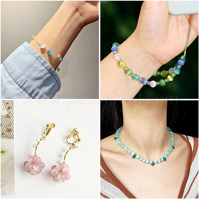 135 шт. 9-х цветные бусины кошачий глаз G-TA0002-48-1