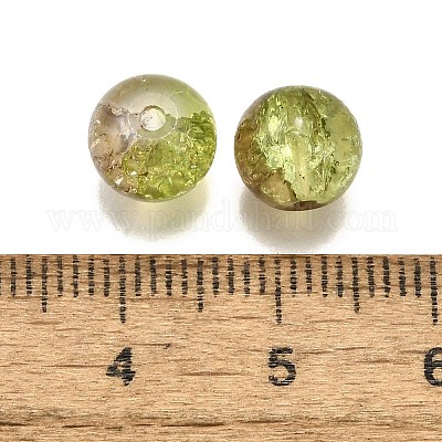 Окрашенного распылением треск стеклянные бусы нити CCG-XCP0001-09A-1