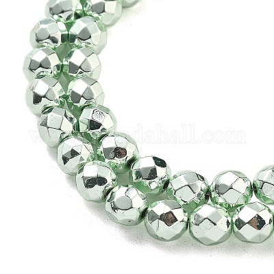 Гальванические нити из синтетических немагнитных гематитовых бусин G-B132-B01-01D-1