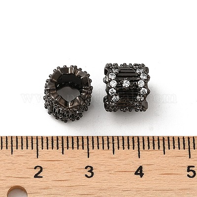 Стойки обшивки латунь микро проложить кубического циркония бусы KK-Q795-03B-1